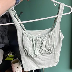 Light Blue/Mint Cropped Tank Top